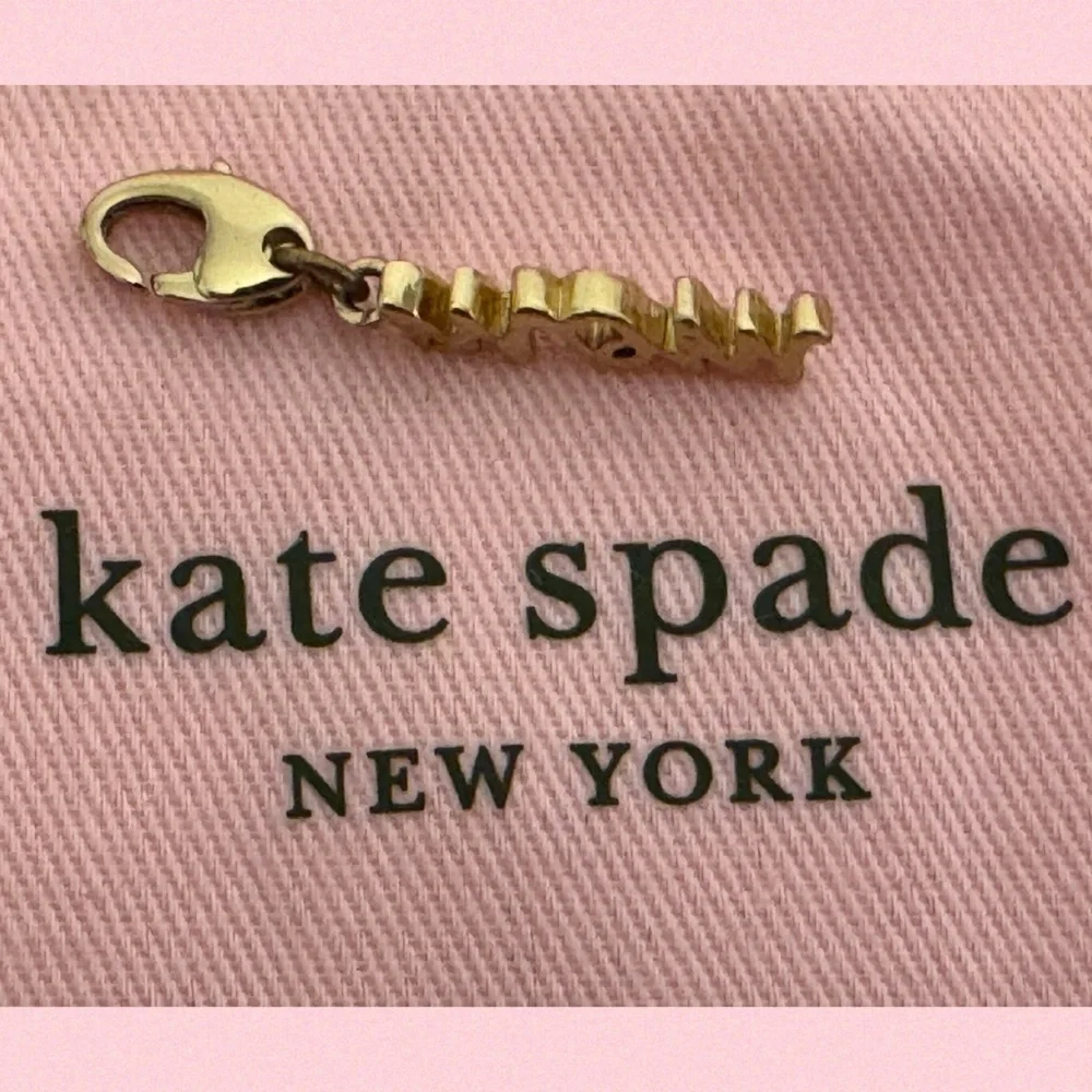 KATE SPADE MOM 12 KT Gold Plated Vintage Charm No Bracelet - Picture 4 of 7
